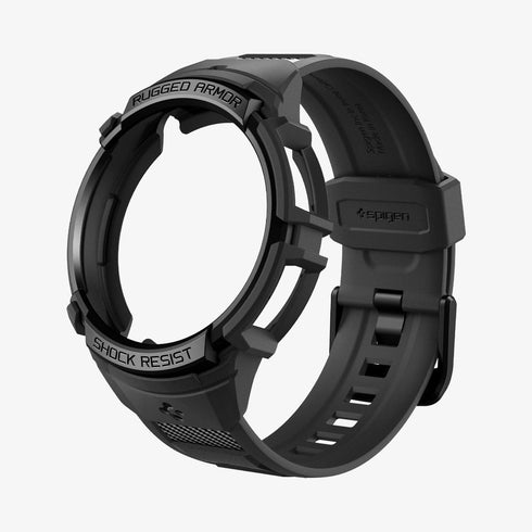 ACS06488 - Galaxy Watch 6 Classic (47mm) Case Rugged Armor Pro in black showing the front
